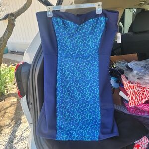 JustFab Blue and Navy Mini Dress